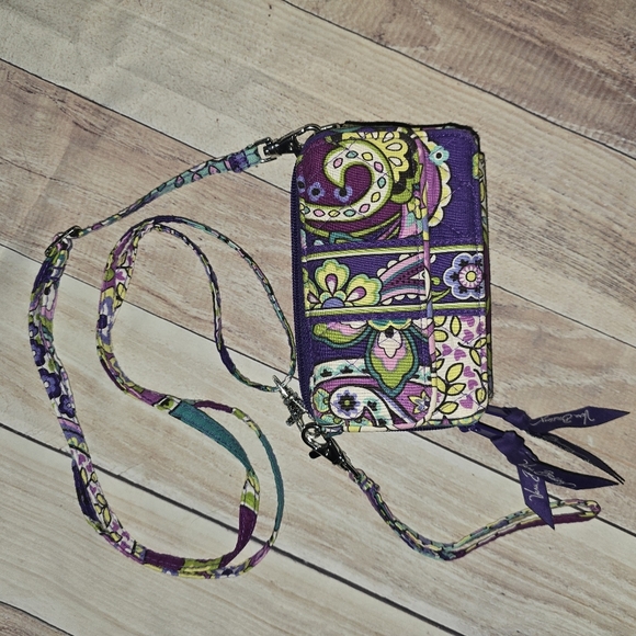 Vera Bradley Purple Paisley Crossbody Bag - Picture 3 of 5